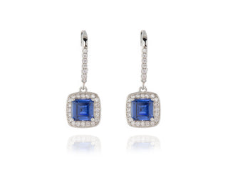 Idola Silver Tanzanite CZ Earrings