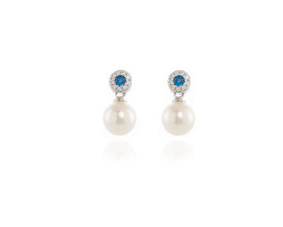 Indy Silver pearl Earrings
