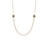 Swarovski Crystal  Becka Long Necklace  | Gold Light Silk
