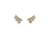 Crystal  Paige Pierced Earrings  | Gold Crystal