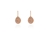 Crystal  Parisa Lever Back Earrings  | Pink Gold Vintage Rose