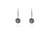 Crystal  Ebba Lever Back Earrings  | Rhodium Black Diamond