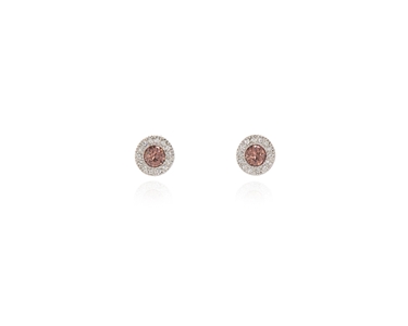 Crystal  Chiyo Pierced Earrings  | Rhodium Antique Pink