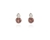 Crystal  Elea Lever Back Earrings  | Rhodium Blush Rose