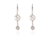 Crystal  Jaide Lever Back Earrings  | Rhodium White Pearl