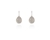 Crystal  Parisa Lever Back Earrings  | Rhodium Crystal