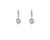 Crystal  Daphne Lever Back Earrings  | Rhodium Crystal