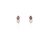 Crystal  Talh Lever Back Earrings  | Rhodium Blush Rose