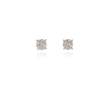 Crystal  Paiva Pierced Earrings  | Rhodium Crystal