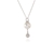 Crystal  Jaide Pendant  | Rhodium White Pearl