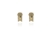 Crystal  Scoop Clip Earrings  | Gold Crystal