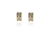 Crystal  Suzy Clip Earrings  | Gold Polished