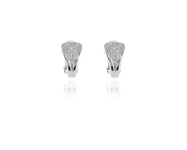 Crystal  Tala Clip Earrings  | Rhodium Crystal