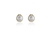 Crystal  Petticoat Clip Earrings  | Gold White Pearl