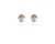 Crystal  Ece Clip Earrings  | Rhodium White Pearl
