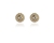 Crystal  Bree Clip Earrings  | Gold Light Silk