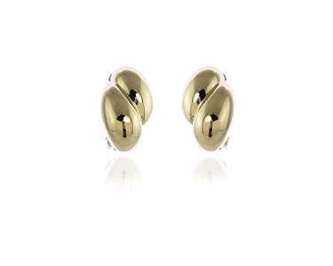 Crystal  Lane Clip Earrings  | Gold Polished