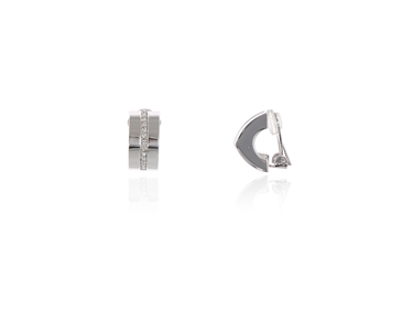 Crystal  Vivi Clip Earrings  | Rhodium Crystal