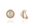 Elan EC Clip Earrings  | Gold Pearl