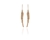 Crystal  Angel Wing Hook Wire Earrings  | Gold Golden Shadow