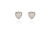 Crystal  Trilliant Pierced Earrings  | Rhodium Crystal