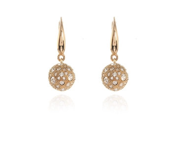 Crystal  Ona Lever Back Earrings  | Gold Crystal