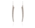 Crystal  Nahla Hook Wire Earrings  | Rhodium Silver Shade