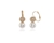 Crystal  Peyton Pearl Earrings  | Gold White Pearl