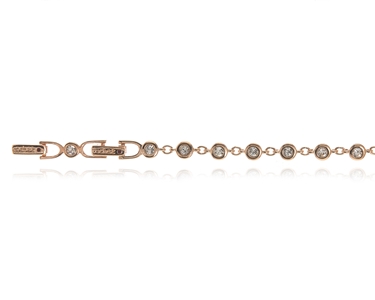 Crystal  Teja Bracelet  | Pink Gold Crystal