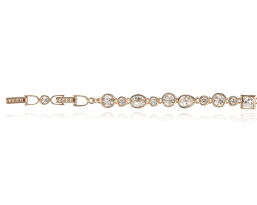 Crystal  Bea Bracelet  | Gold Crystal