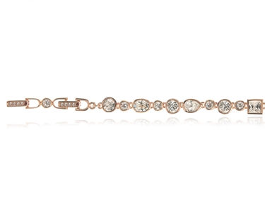 Crystal  Bea Bracelet  | Pink Gold Crystal