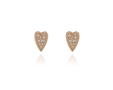 Crystal  Nadalia Pierced Earrings  | Gold Crystal