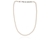 Crystal  Mac 6mm Necklace  | Rhodium White Pearl