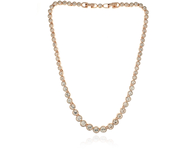 Crystal  Grace Necklace  | Pink Gold Crystal