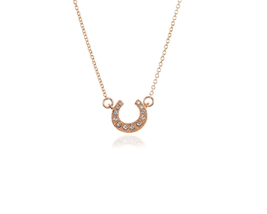 Crystal  Lucky Pendant  | Pink Gold Crystal
