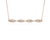 Crystal  Sphinx Necklace Bar | Pink Gold Crystal