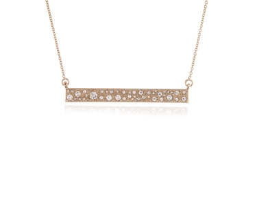 Crystal  Bardot Necklace  | Gold Crystal