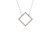 Crystal  Cubitz Necklace  | Rhodium Crystal