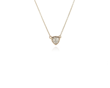 Crystal  Trilliant Pendant Small | Gold Crystal