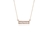 Crystal  Le Baguette Necklace  | Gold Crystal