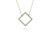 Crystal  Cubitz Necklace  | Gold Crystal