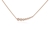 Crystal  Arisa Necklace  | Pink Gold Crystal