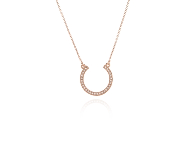 Crystal  Ofira Necklace  | Pink Gold Crystal