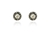 Crystal  Ona/10 Pierced Earrings  | Gun Metal Silver Shade