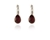Crystal  Ran Lever Back Earrings  | Rhodium Siam