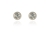 Crystal  Tamar Pierced Earrings  | Rhodium Crystal