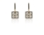 Crystal  Thisbe Pierced Earrings  | Gun Metal Crystal