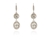 Crystal  Tahila Lever Back Earrings  | Rhodium Crystal