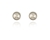 Crystal  Rahiq Pierced Earrings  | Rhodium Silver Shade