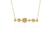 Crystal  Gaspra Necklace Bar | Gold Crystal
